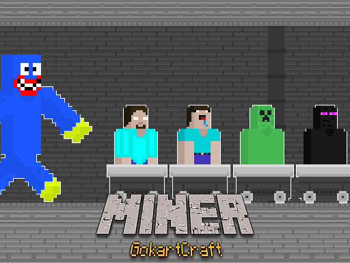casual game:Miner GokartCraft - 4 Player