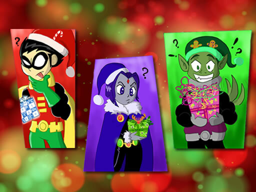 casual game:Teen Titans Christmas Stars